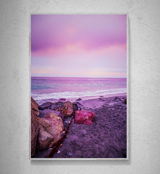 Cotton Candy Sunset Ocean Print: Pacific Northwest Coastal Photography